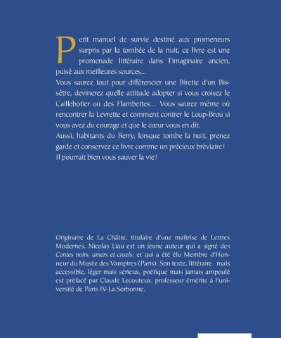 Résumé du livre Créature du Berry nocturne par Nicolas Liau