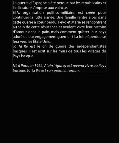Résumé du livre Jo Ta Ke Basque à mourir