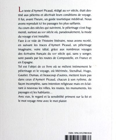 Dos livre le voyage à Compostelle dans la littérature