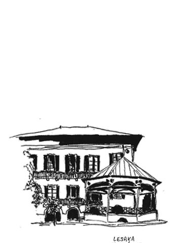 Soleil basque illustration Lesaka