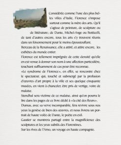 Dos du livre le Voyage à Florence