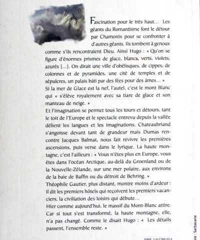 Résumé livre Voyage dans le massif du Mont Blanc