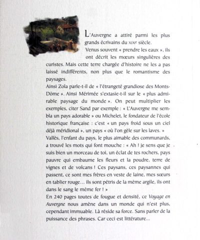 résumé livre Voyage en Auvergne