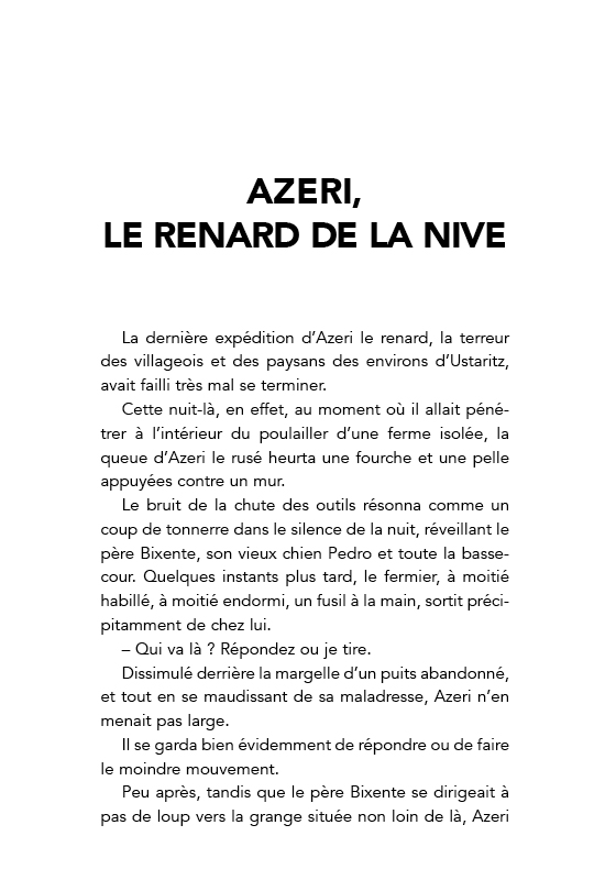 Azeri le renard de la Nive