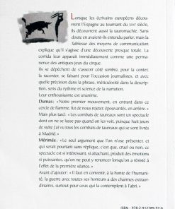 Dos du livre la corrida dans la littérature