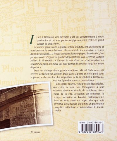 Résumé du livre Rues, places, cours de Bordeaux pendant la Révolution