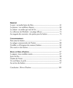 Cailloux vivants, la Saga de l'huître - sommaire page 2