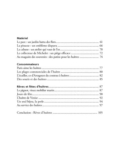 Cailloux vivants, la Saga de l'huître - sommaire page 2