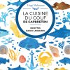 La couverture colorée du livre la cuisine du Gouf de Capebreton montre une myriade bariollée de poissons et espèces issues du Gouf