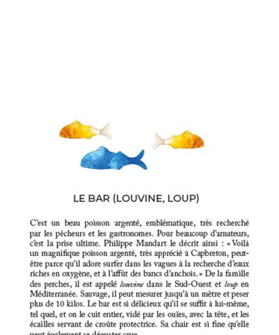 introduction recettes de bar du gouf