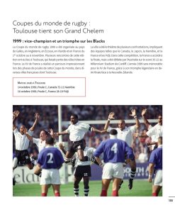 Coupes du monde rugby jouées à Toulouse